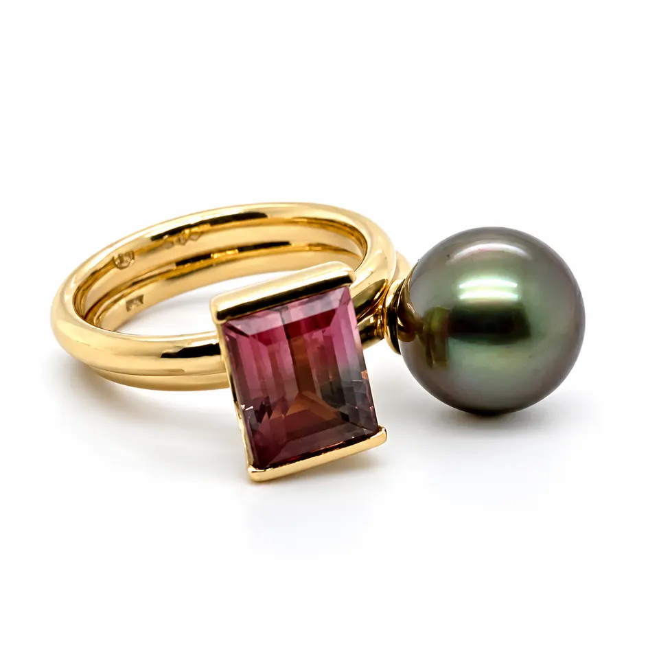 nur mehr Ring mit Perle vorhanden