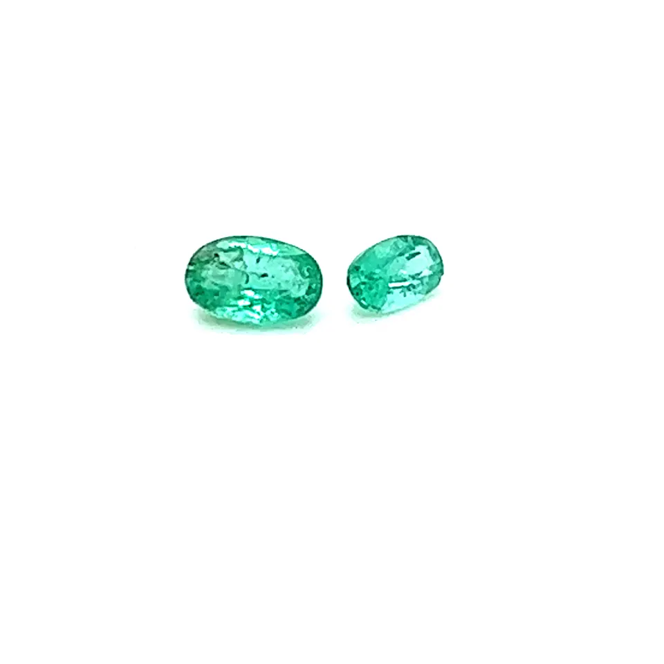 Paraiba-Turmalin LOT (2 Stk.) oval 0,62ct Brazil — Aufnahme 2