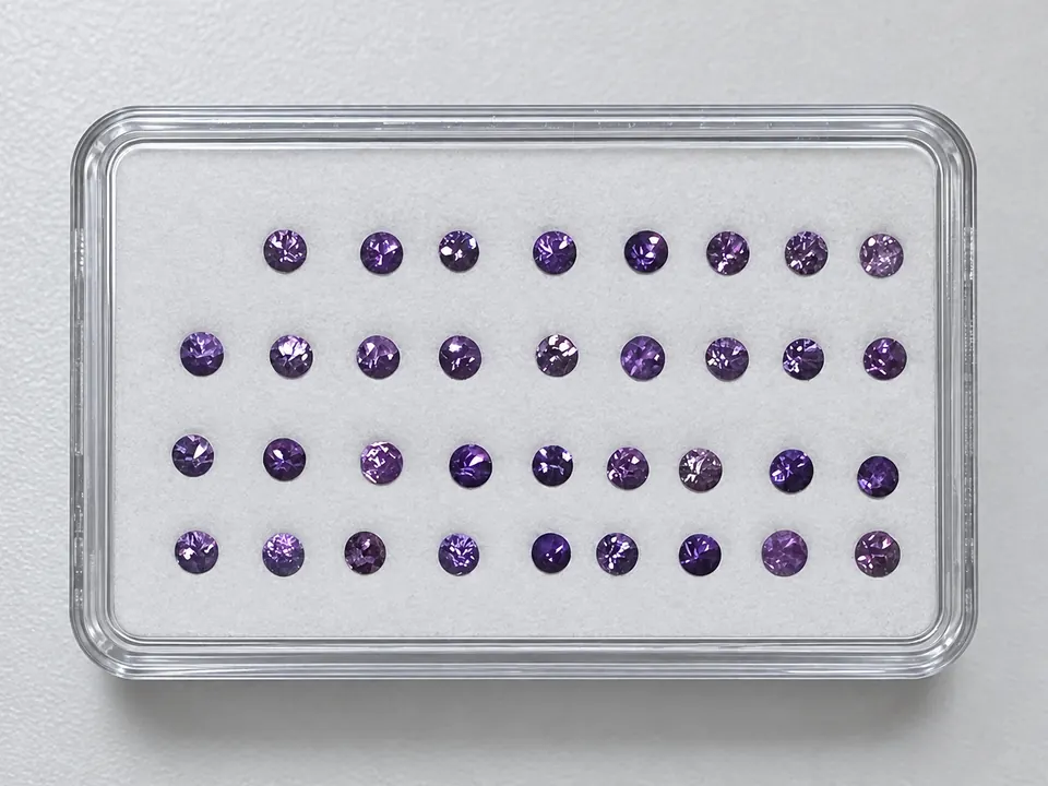 Amethyst Lot rund fac. 2,80ct violett