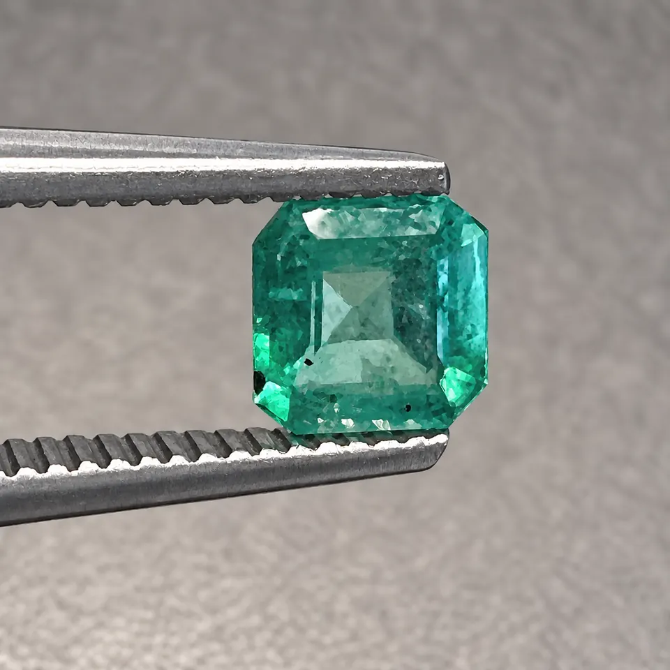 Smaragd sq.emcut fac. 0,52ct grün Brasilien