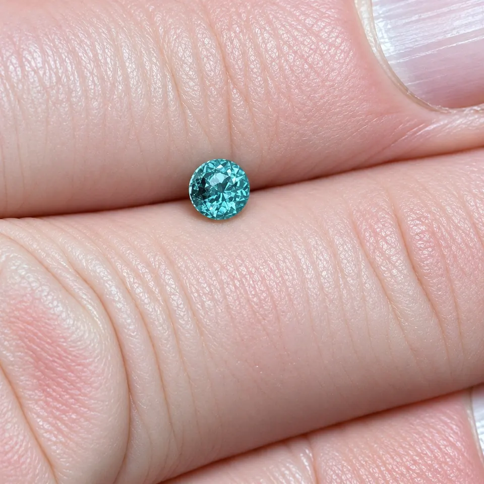 Smaragd rd.cut 0,49ct grün Swat-Pakistan