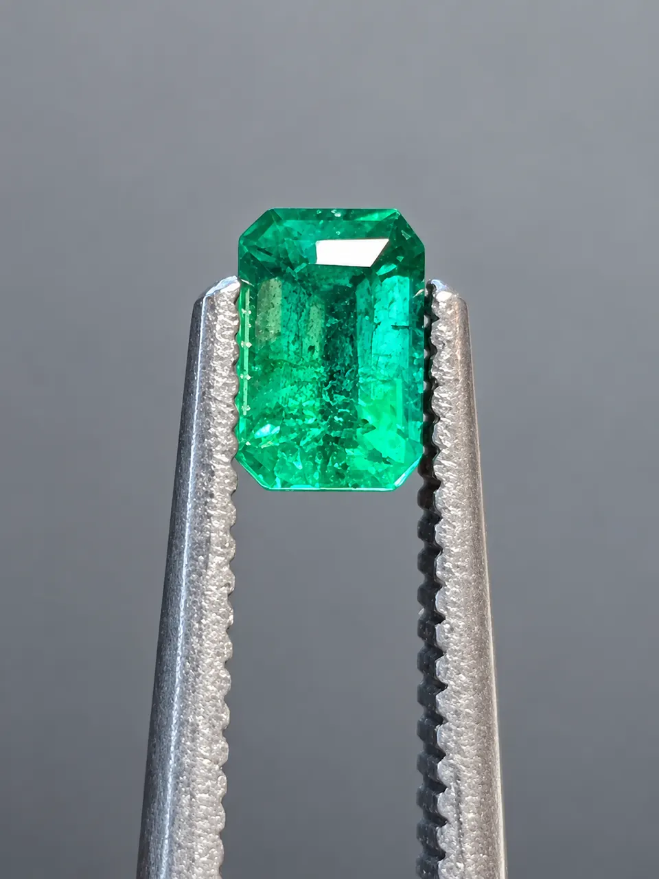 Smaragd emerald cut 0,47ct grün Afghanistan