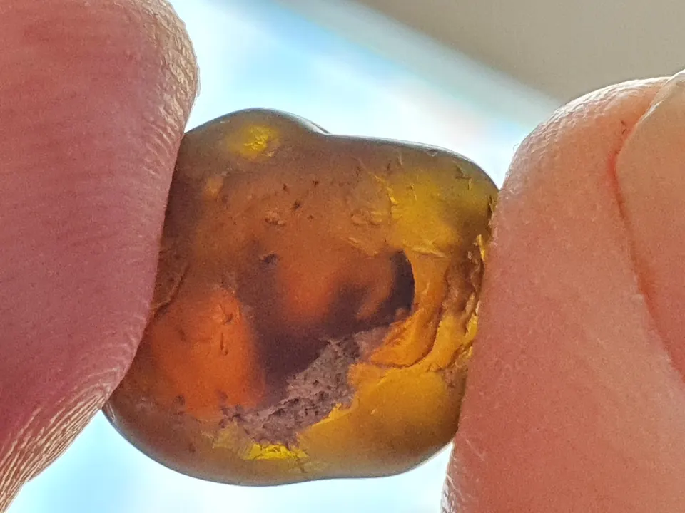 Andradit, Rund, Cabochon, 5,02 ct, d=9,60x5,4 mm, Namibia