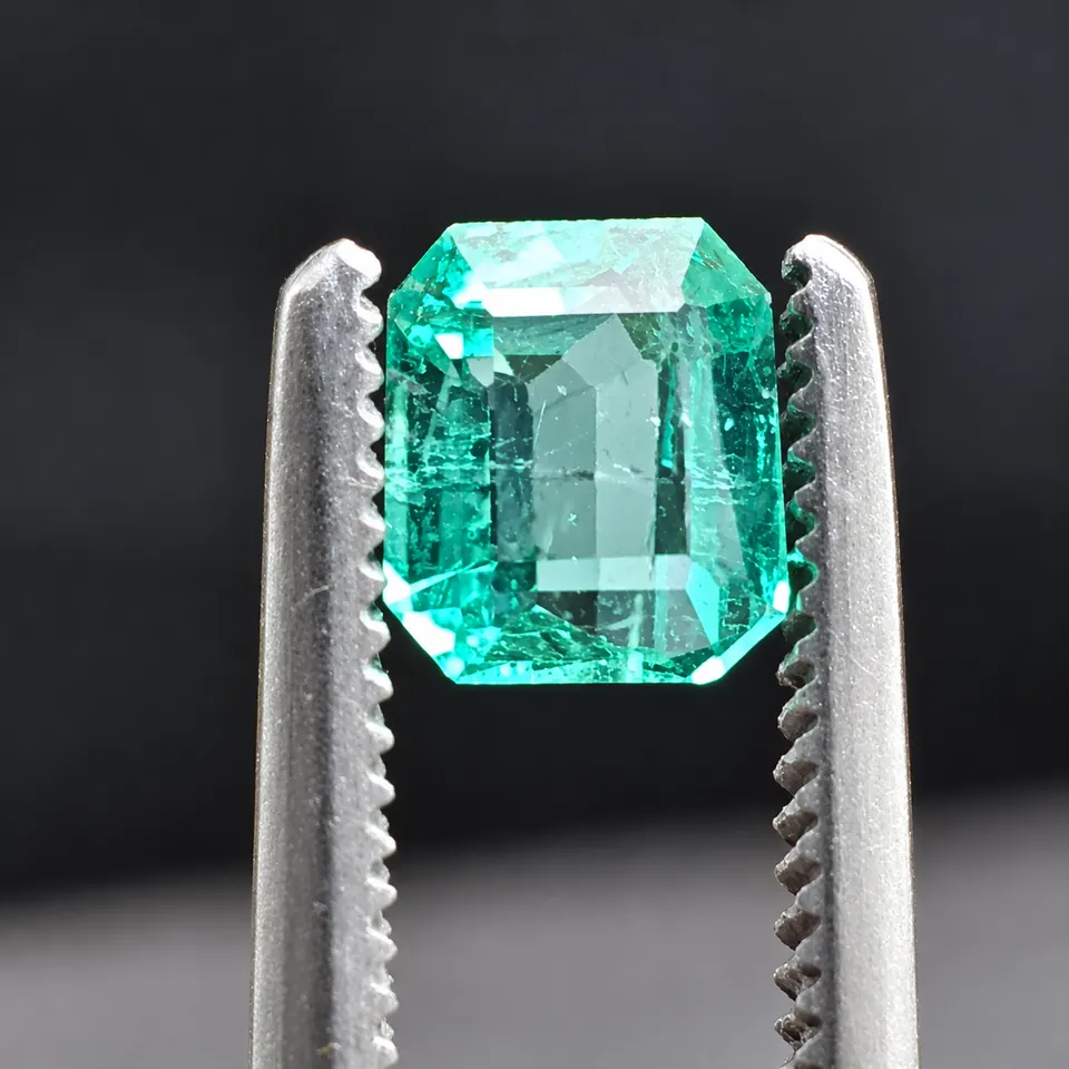 Smaragd emeraldcut 0,48ct hellgrün