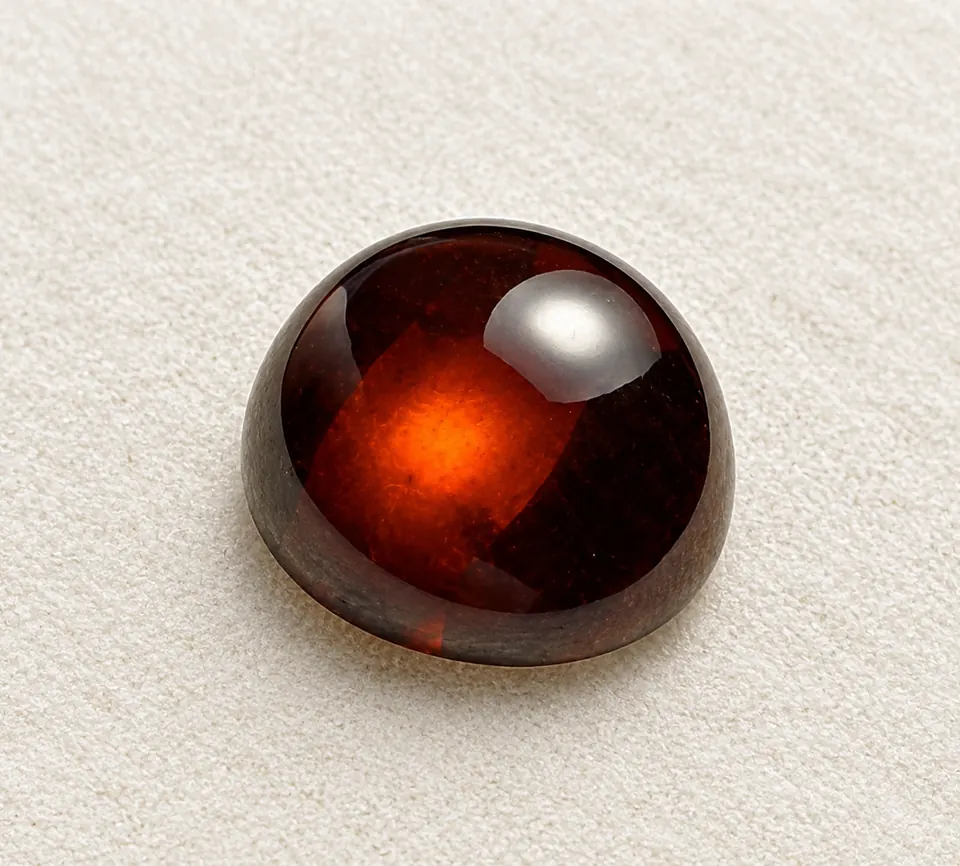 Andradit, Rund, Cabochon, 2,72 ct, (7,9-8,5)x4,2 mm, Namibia