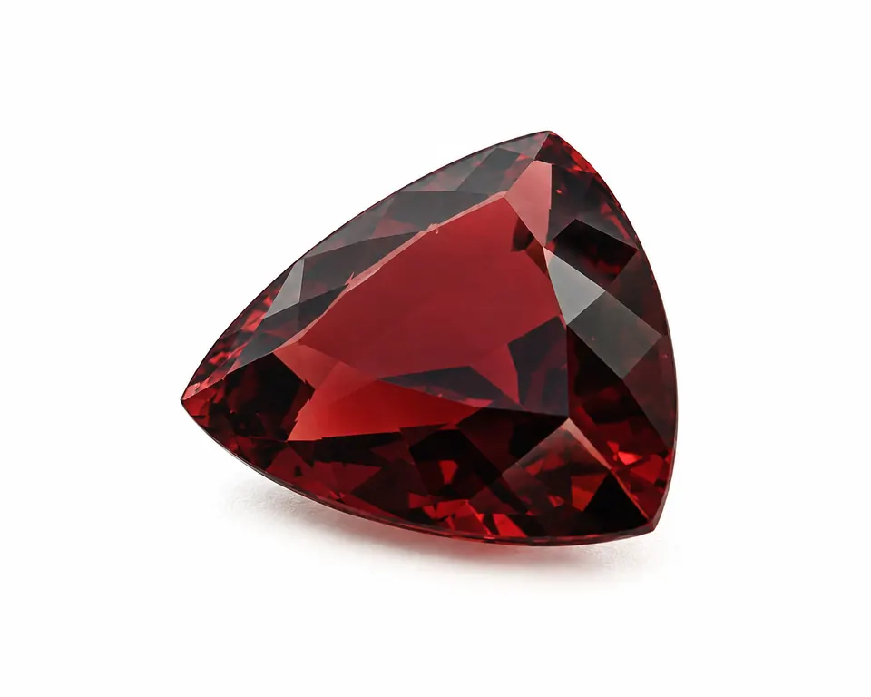 Roter Granat trillion facettiert 7,77ct purple-red