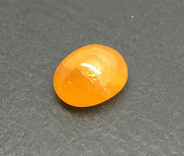 Mandaringranat oval Cabochon, 18,57ct - fantaorange